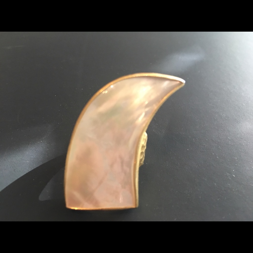 Anthropologie Heather Benjamin Mother Pearl Ring